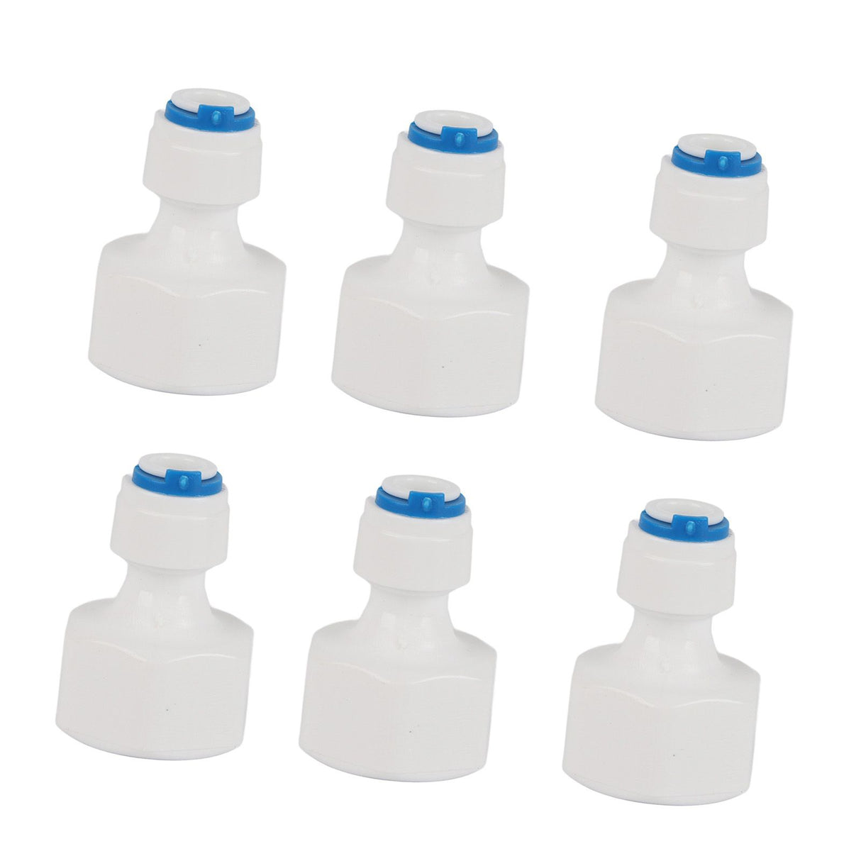 6pcs 1/4 Tube OD to 1/2 Female Push in Quick Connector for Water Filter Reverse Osmosis