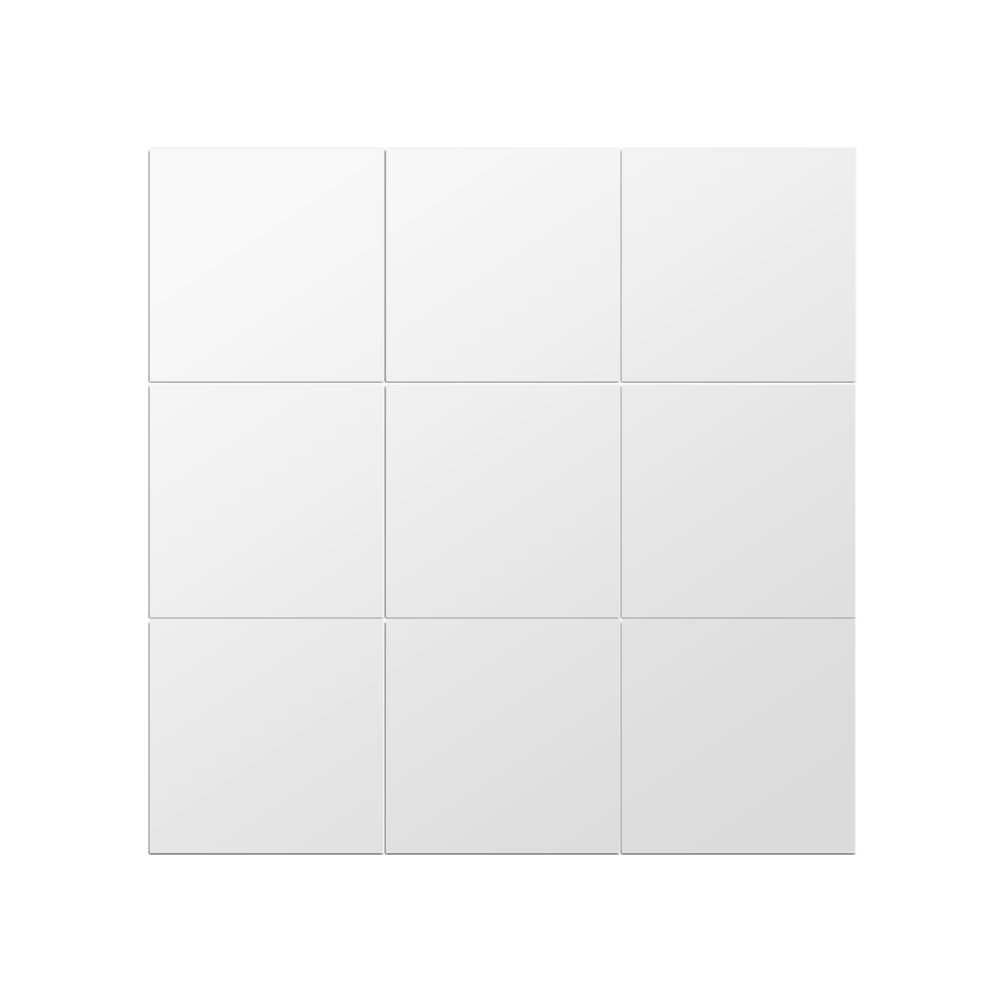 9 pcs DIY Squares Mirror Wall Stickers 15cm Selfadhesive Tiles 3 D Mirror Decor for DIY Acryli