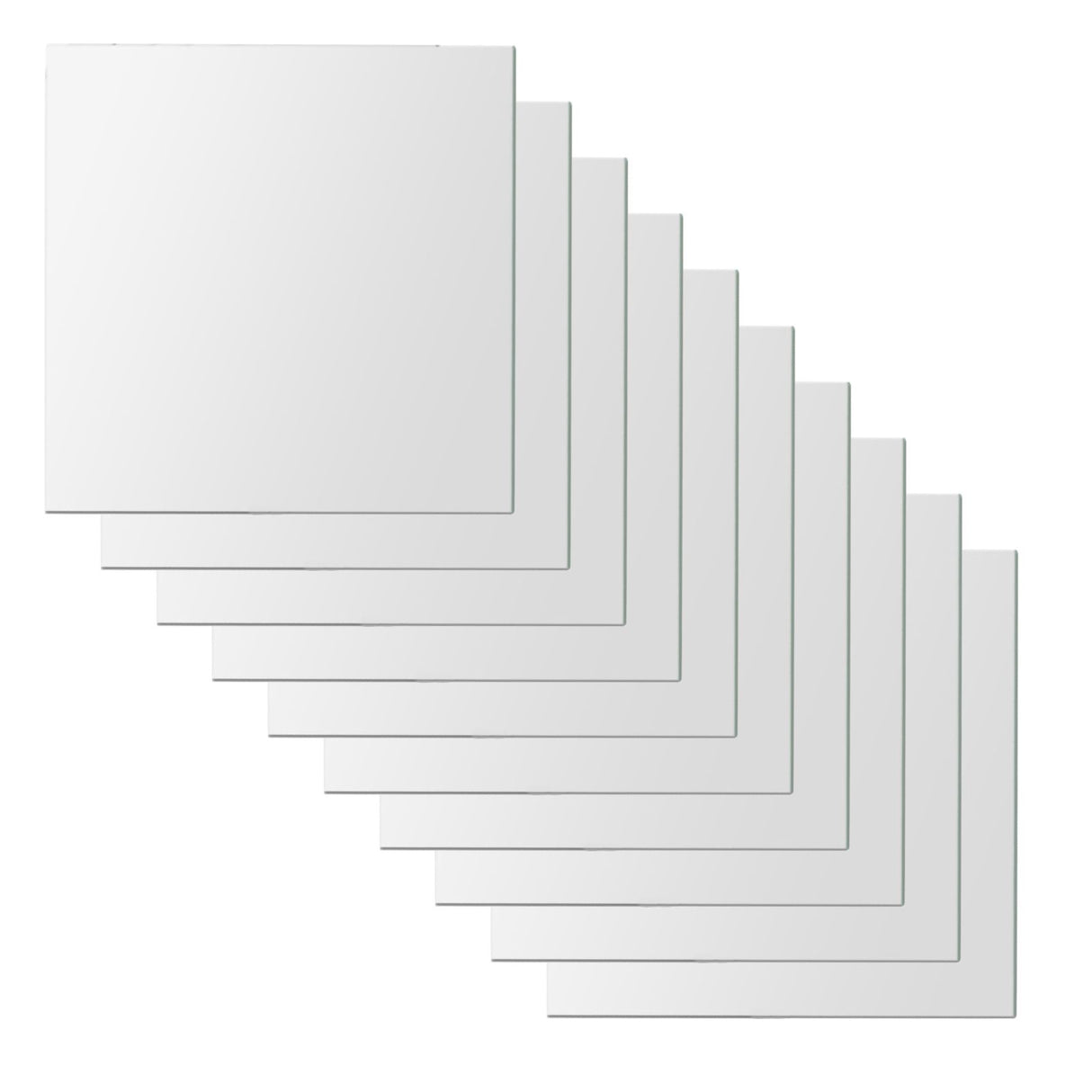 25pcs DIY Square Mirror Wall Stickers 15cm Self adhesive Tiles 3D Mirror Decor for DIY Acryli