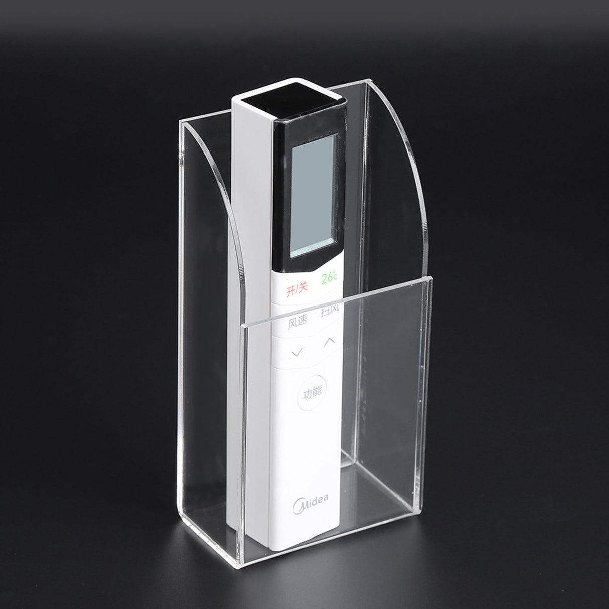 Acrylic Air Conditioner Remote Control Holder Case Storage Box Wall Mount 1 Case