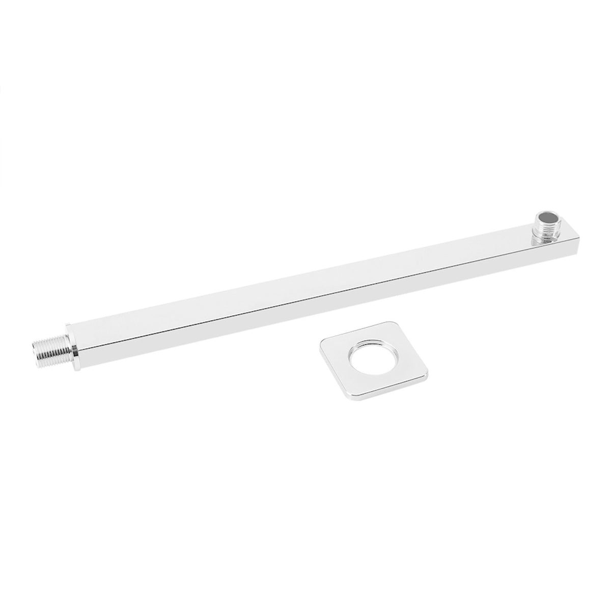 16 Inch Long Polished Stainless Steel Wall Mounted Shower Head Extension Showers Arm