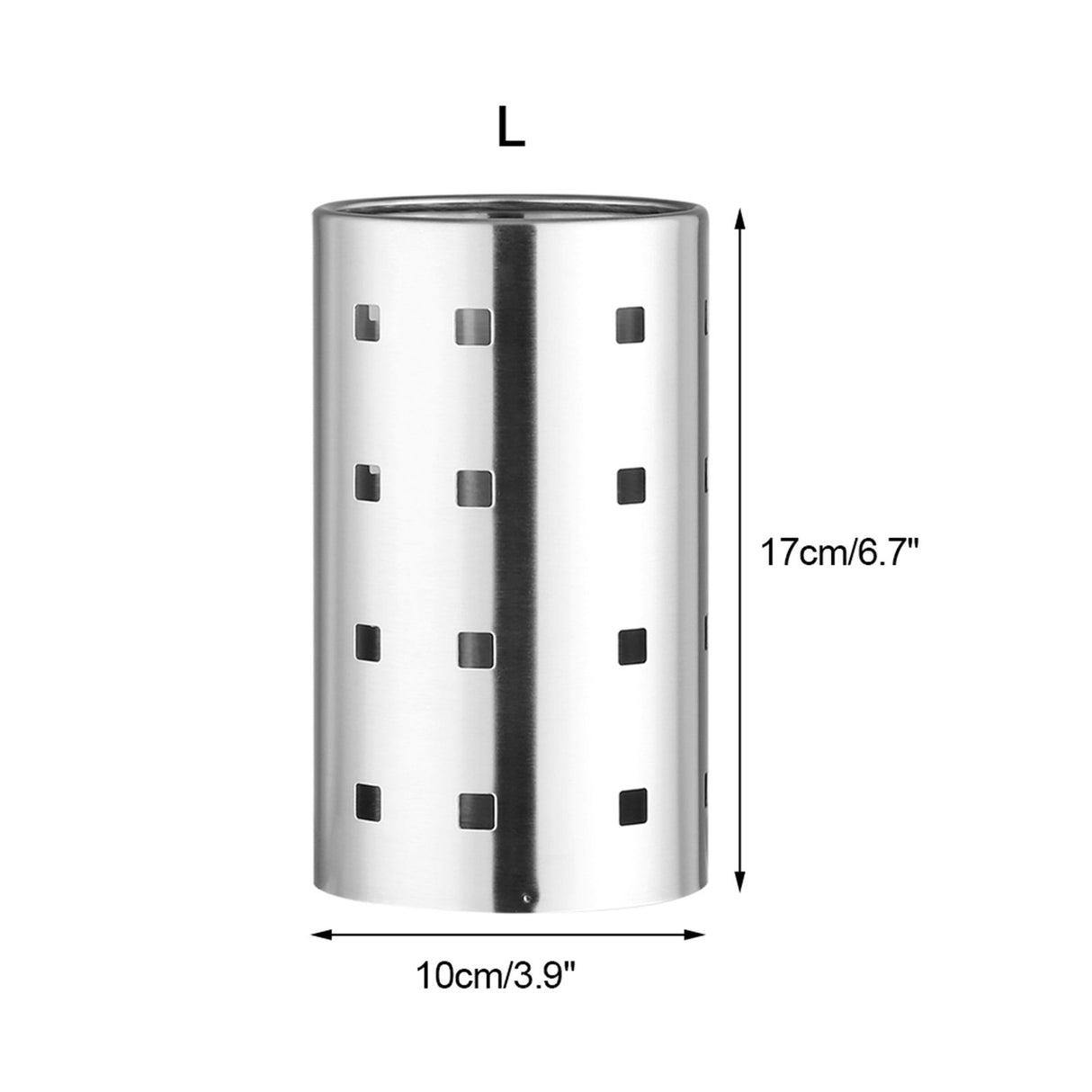 SSGP Stainless Steel Kitchen Cutlery Holder Chopsticks Tableware Storage Rack Organizer (L)