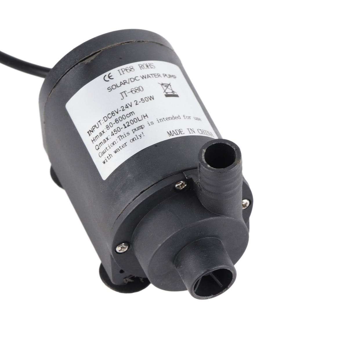 DC 24V 1000L/H Hot Water Circulation Pump Solar Brushless Motor 7m Lift