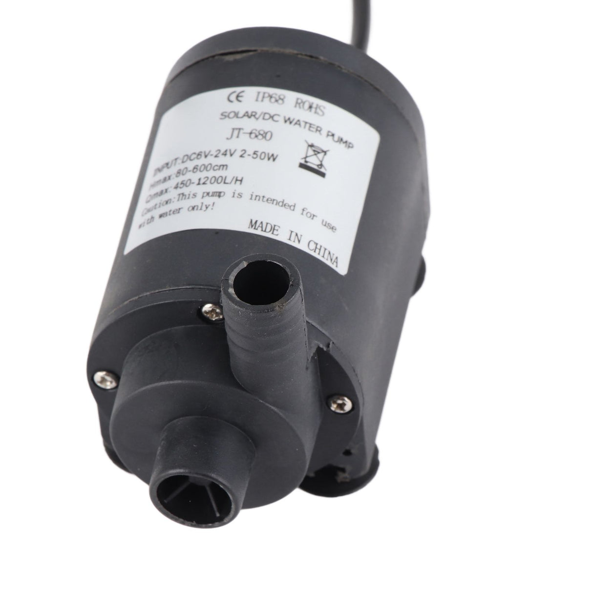 DC 24V 1000L/H Hot Water Circulation Pump Solar Brushless Motor 7m Lift