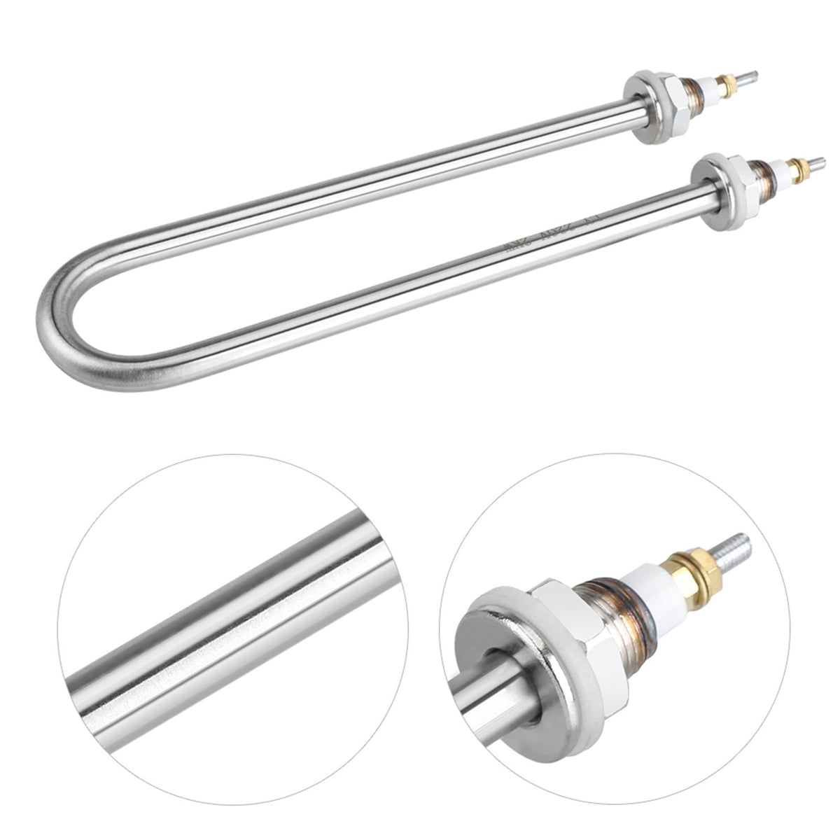 220V 2KW Stainless Steel Immersion Water Heater Electric Tube Heating Element