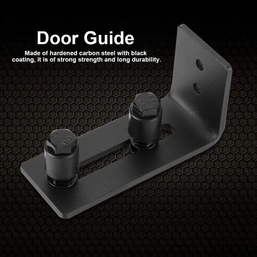 Carbon Steel Adjustable Wall Mount Sliding Barn Door Bottom Floor Guide Hardware