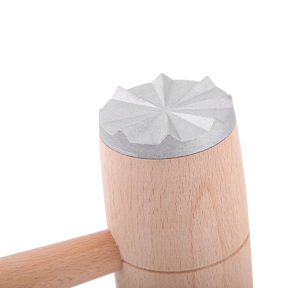 Two Sides Wood Meat Hammer Mallet Pounder for Tenderizing Steak Beef Practical Kitchen Tool