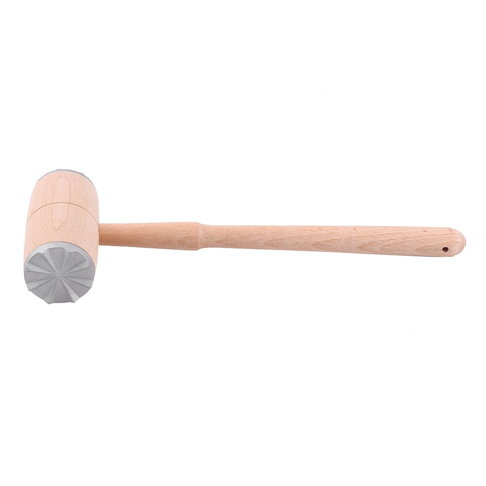 Two Sides Wood Meat Hammer Mallet Pounder for Tenderizing Steak Beef Practical Kitchen Tool
