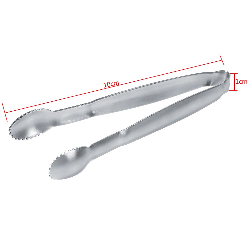 Stainless Steel Ice Cookie Sugar Tongs Kitchen Party Buffet Serving Clip Salad Bread Clamp