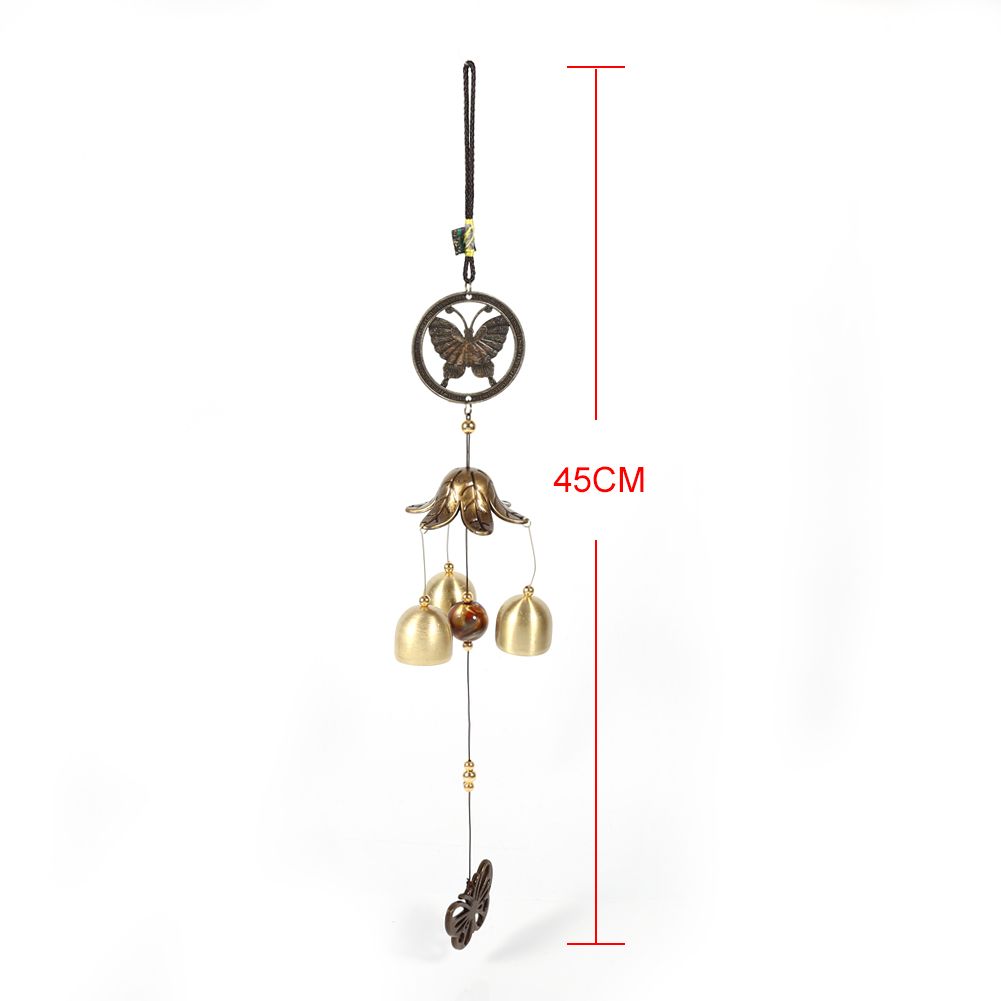 Metal Butterfly Decor Windchime Church Bells Wind Chimes Door Window Hanging Decoration