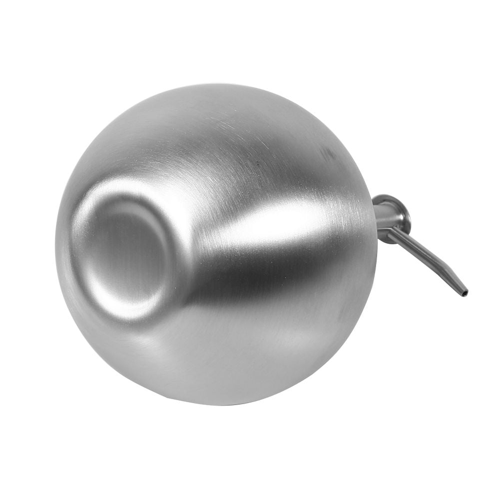 1pc 304 Stainless Steel Ball Shaped Bathroom Shampoo Shower Liquid Pump Dispenser Bottle 500ml