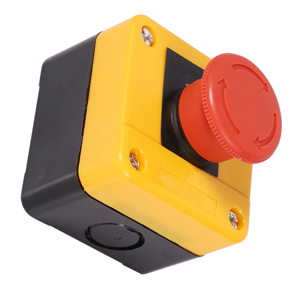 1Pc 660V 10A Plastic Shell Red Sign Emergency Stop Mushroom Push Button Switch New