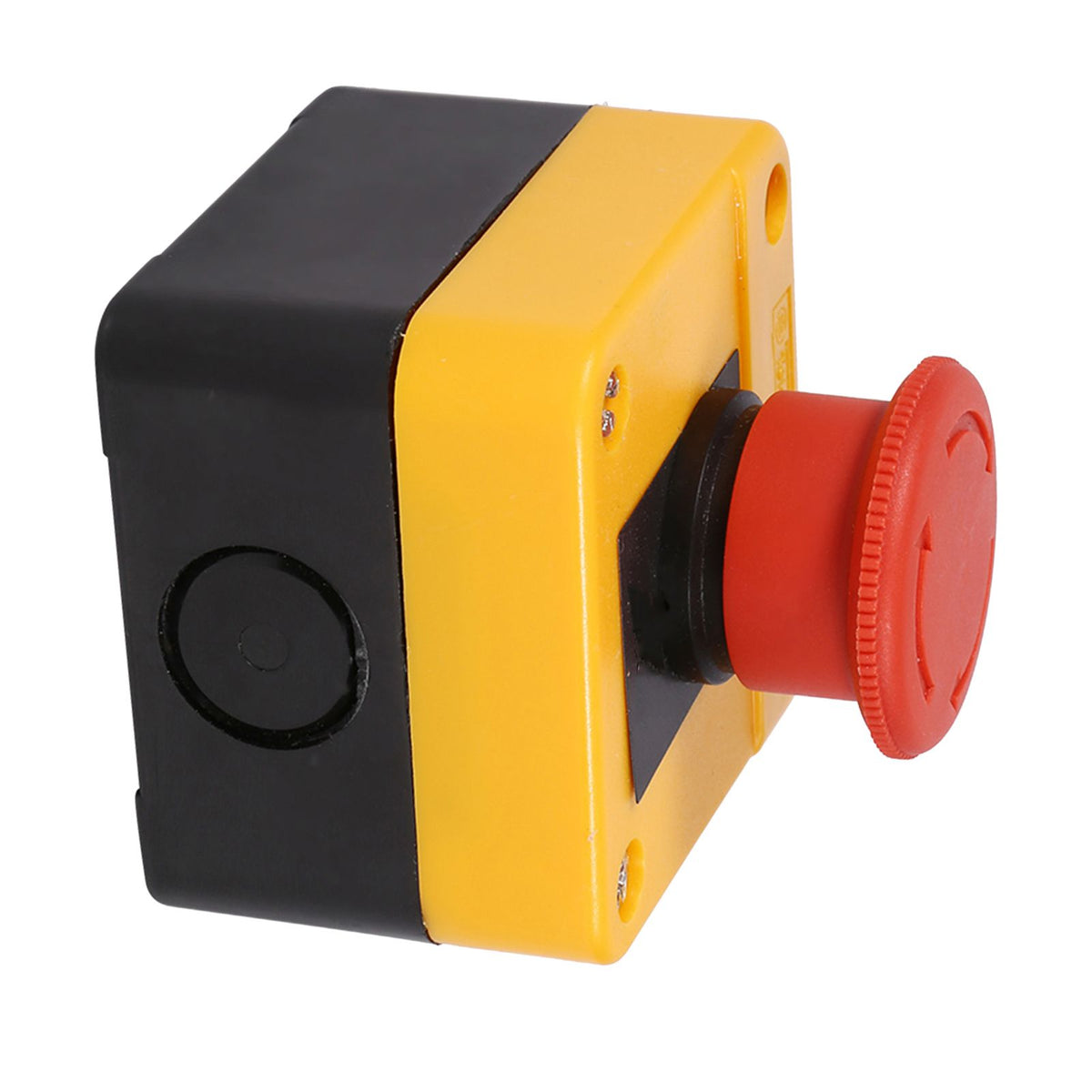 1Pc 660V 10A Plastic Shell Red Sign Emergency Stop Mushroom Push Button Switch New