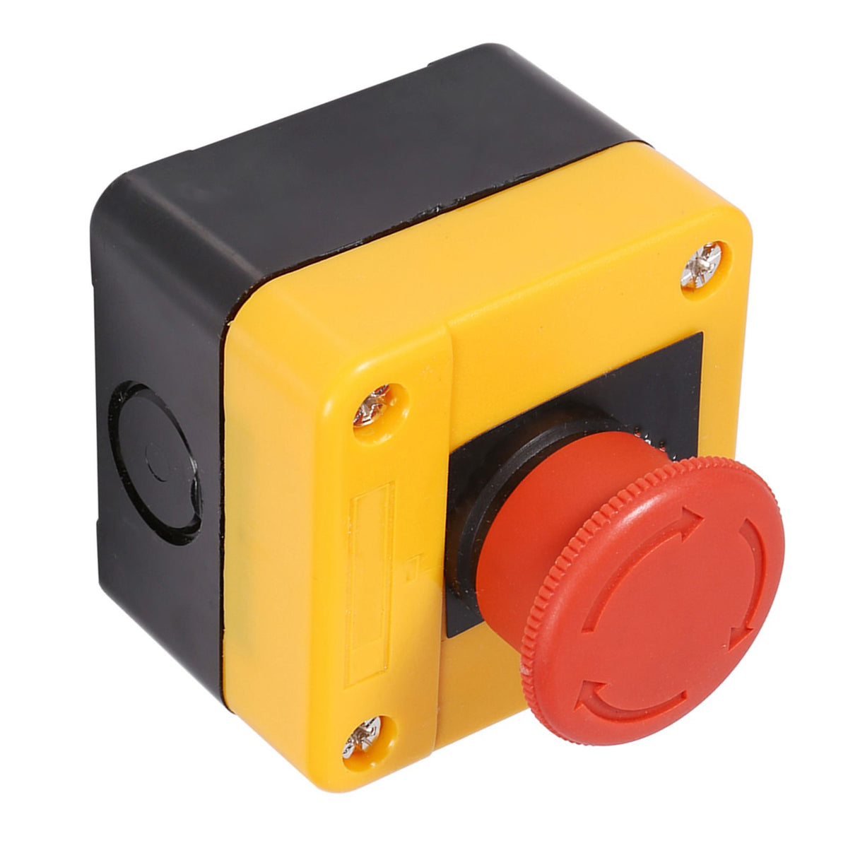 1Pc 660V 10A Plastic Shell Red Sign Emergency Stop Mushroom Push Button Switch New