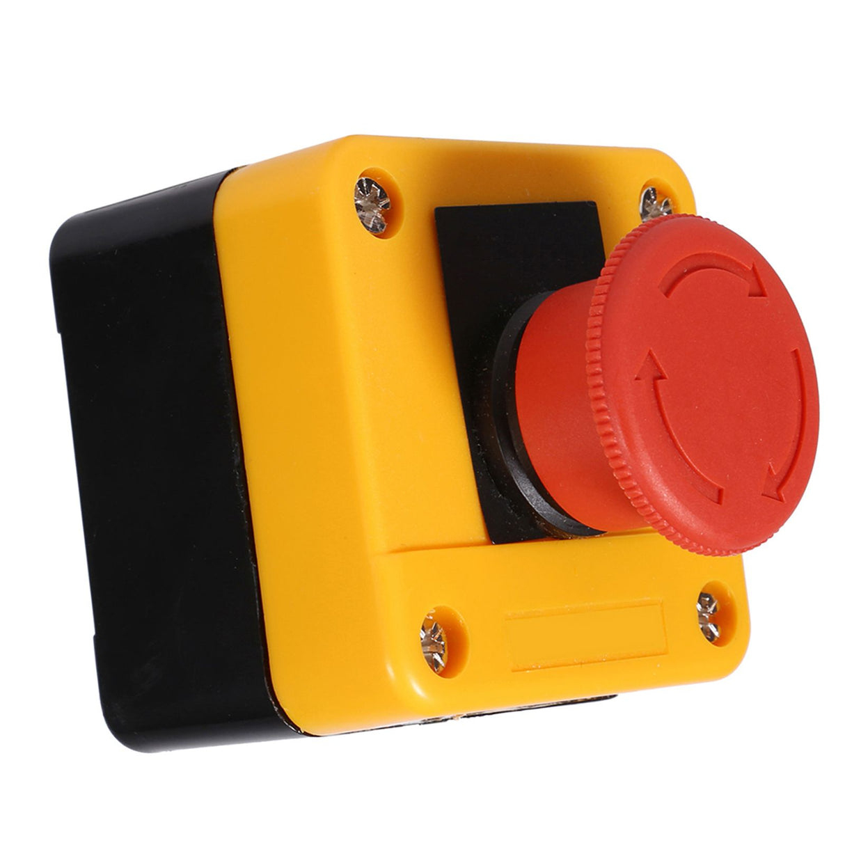 1Pc 660V 10A Plastic Shell Red Sign Emergency Stop Mushroom Push Button Switch New