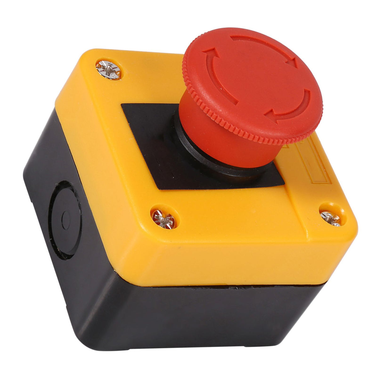 1Pc 660V 10A Plastic Shell Red Sign Emergency Stop Mushroom Push Button Switch New