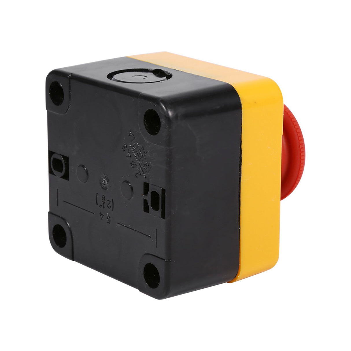 1Pc 660V 10A Plastic Shell Red Sign Emergency Stop Mushroom Push Button Switch New