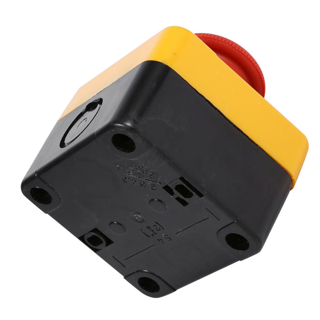 1Pc 660V 10A Plastic Shell Red Sign Emergency Stop Mushroom Push Button Switch New