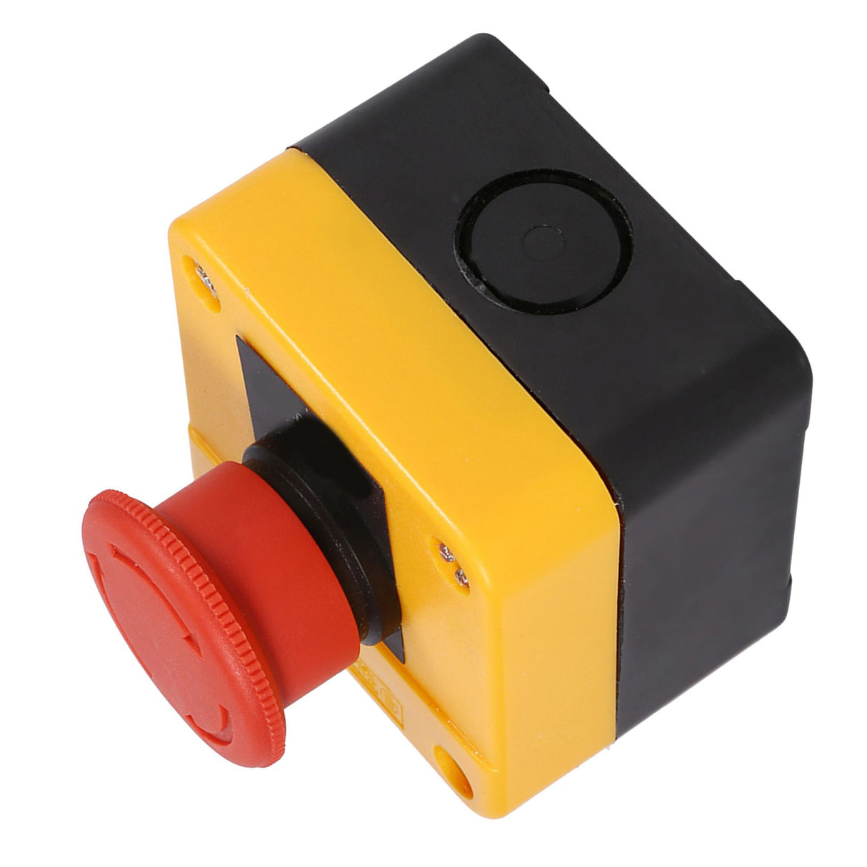 1Pc 660V 10A Plastic Shell Red Sign Emergency Stop Mushroom Push Button Switch New