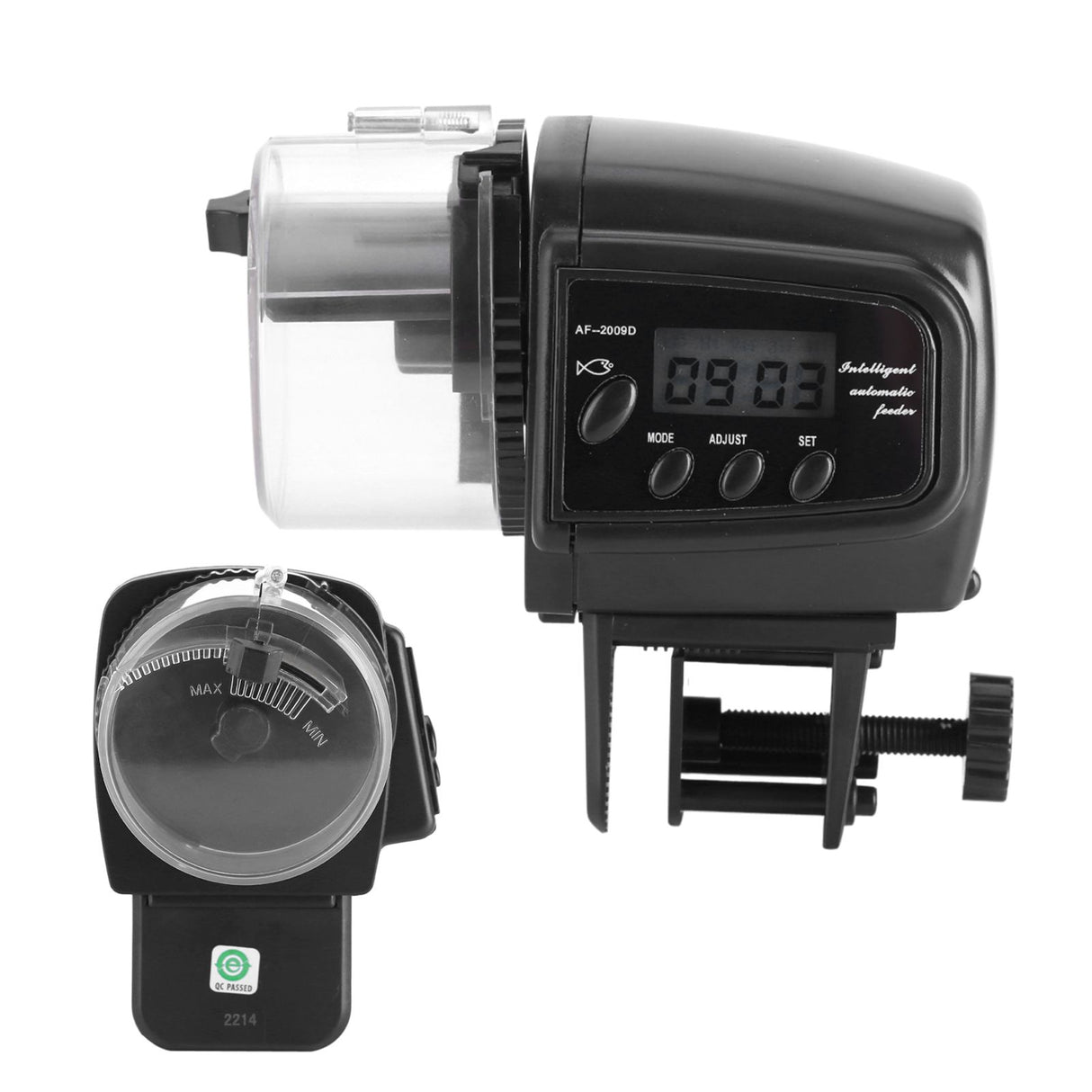 Digital LCD Electronic Fish Feeder Dispenser Timer Automatic Aquarium Tank Food Feeding Machine