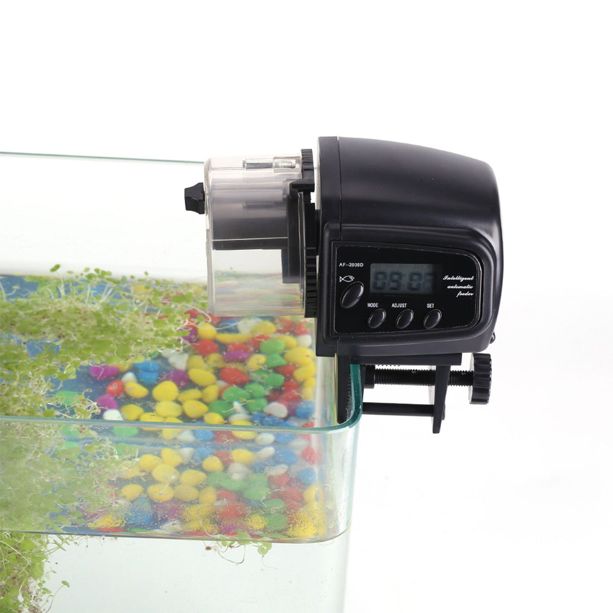 Digital LCD Electronic Fish Feeder Dispenser Timer Automatic Aquarium Tank Food Feeding Machine