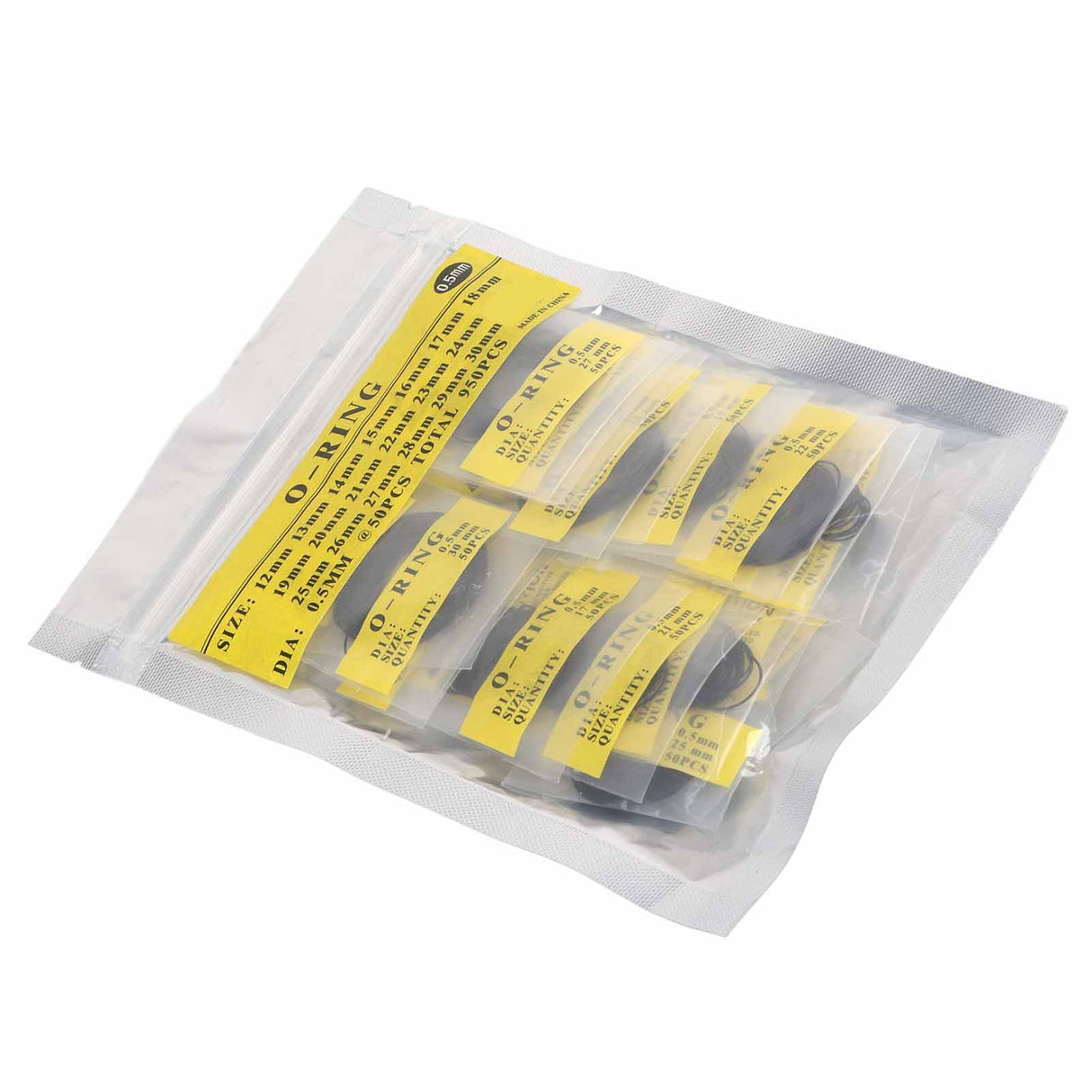 950pcs Set 12mm30mm Universal Rubber O Ring Watch Back Cover Seal Gaskets (0.5mm)