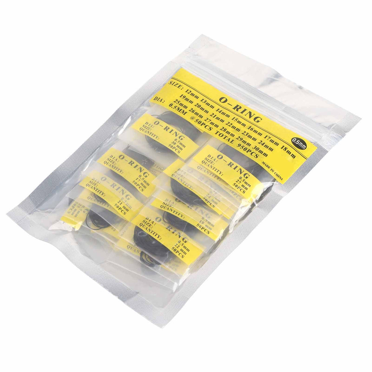950pcs Set 12mm30mm Universal Rubber O Ring Watch Back Cover Seal Gaskets (0.5mm)