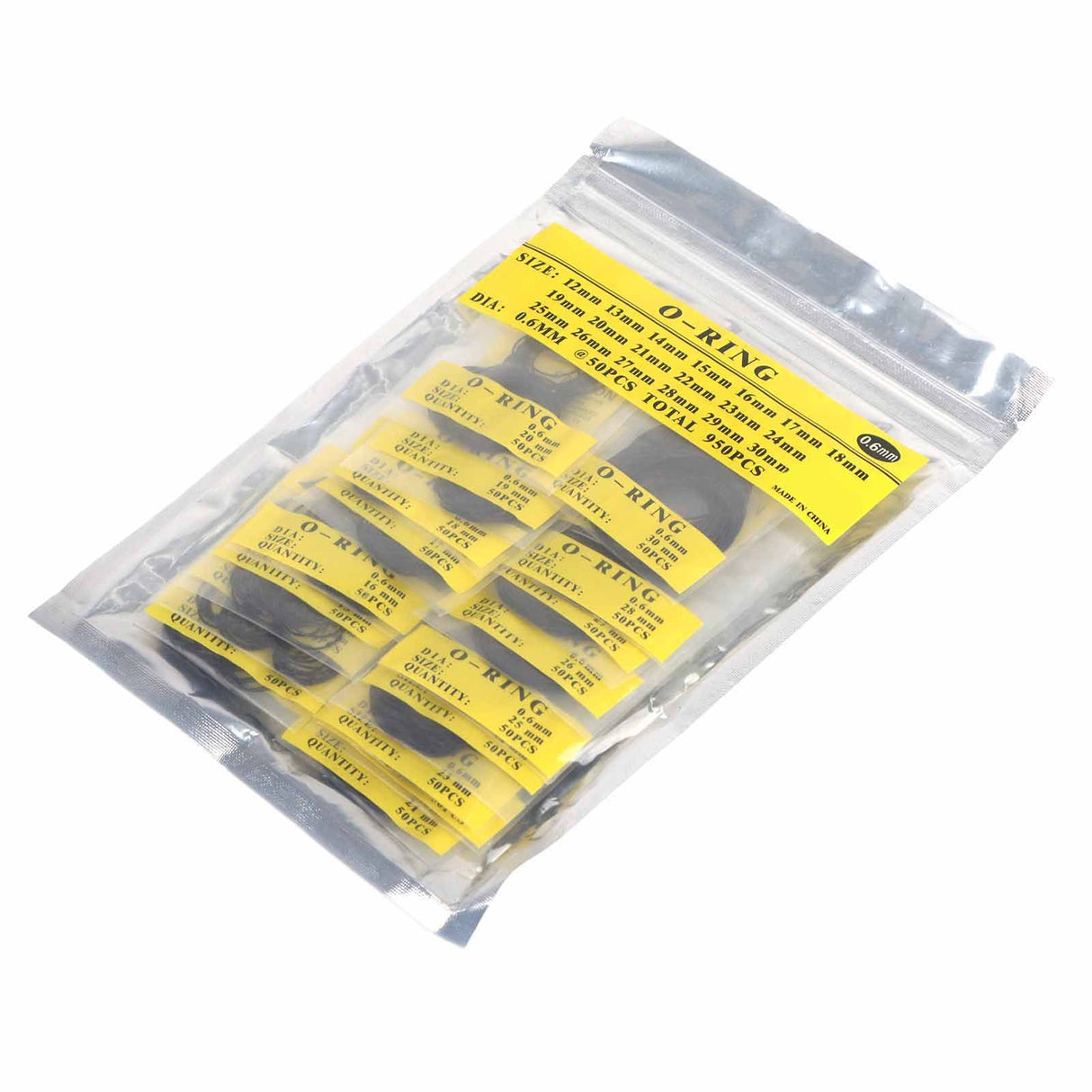 950pcs Set 12mm30mm Universal Rubber O Ring Watch Back Cover Seal Gaskets (0.6mm)