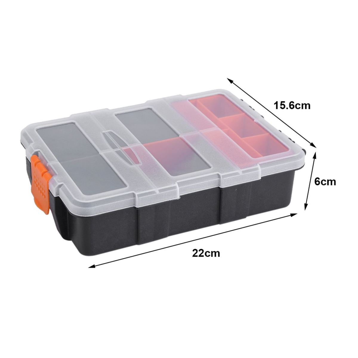 Two layer Plastic Heavy duty Components Storage Box Case Organizer Small Parts Tool Box