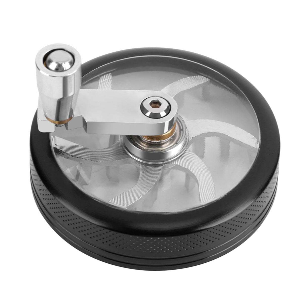 Manual Operated Zinc Alloy Herb Spice Kitchen Grinder with Crank Handle
