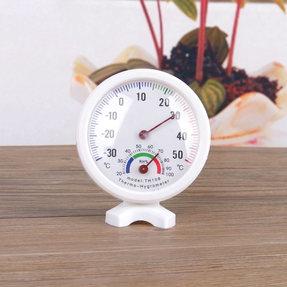 TH108 Indoor Analog Temperature Humidity Meter Thermometer Hygrometer -30~50°C H
