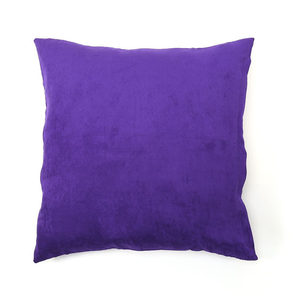 Vintage Linen Cotton Throw Square Pillow Waist Cushion Case Sofa Bed Home (Violet)