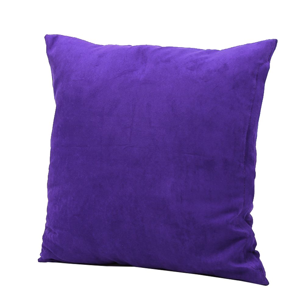 Vintage Linen Cotton Throw Square Pillow Waist Cushion Case Sofa Bed Home (Violet)