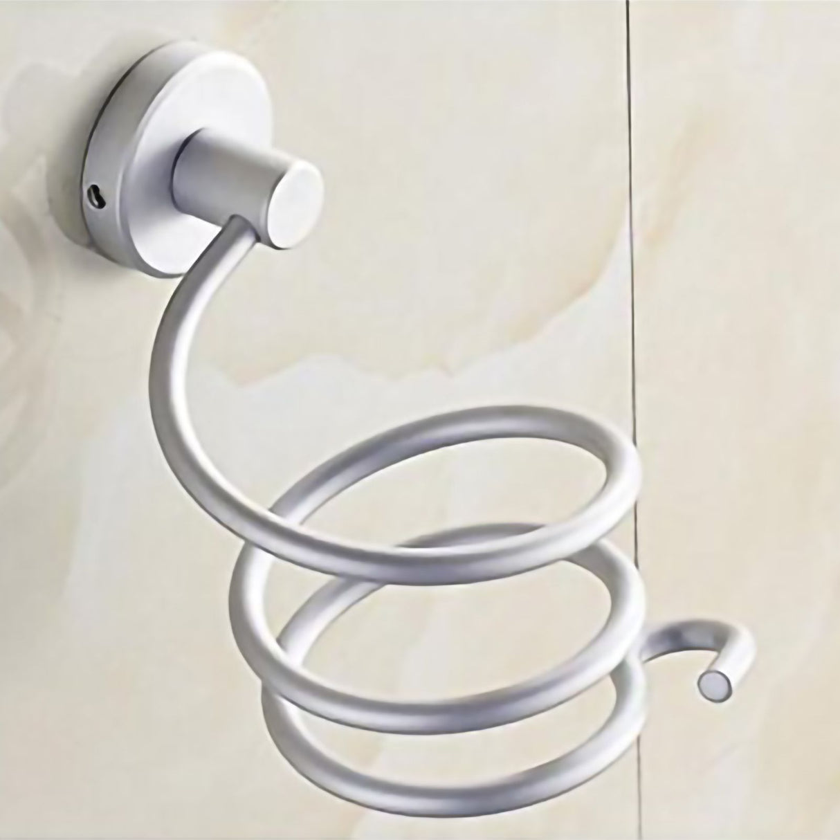 Ymiko Home Bathroom Wall Mounted Hair Dryer Holder Organizer Stand Storage Hanging Rack