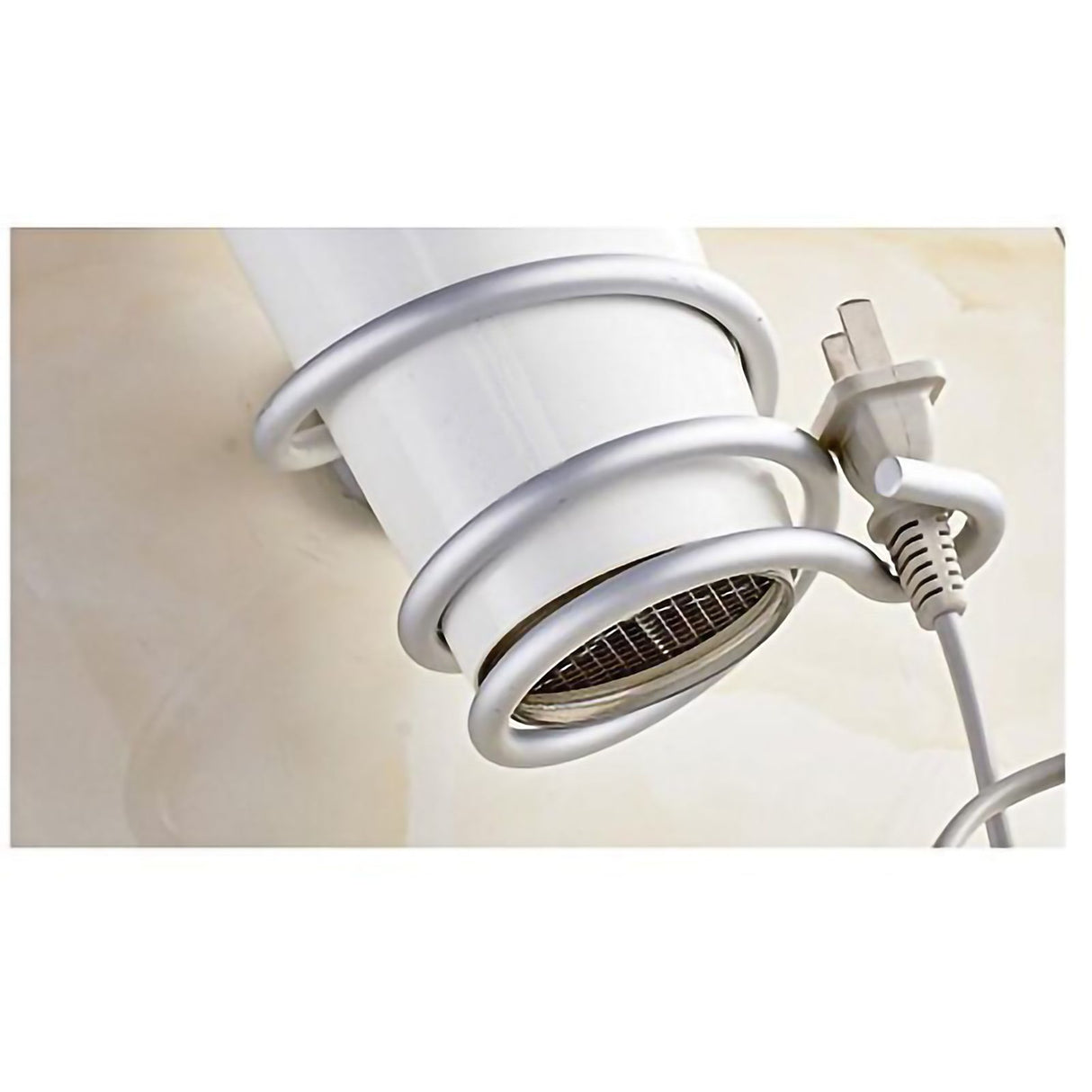Ymiko Home Bathroom Wall Mounted Hair Dryer Holder Organizer Stand Storage Hanging Rack