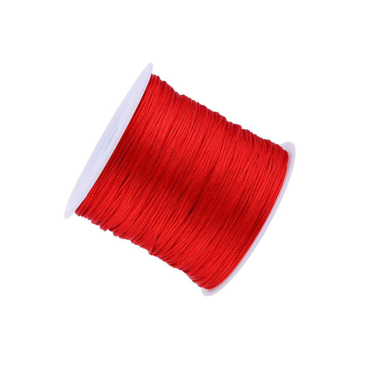 100M x 0.8mm Nylon Chinese Knot Cord Rattail Macrame Shamballa Thread String Red