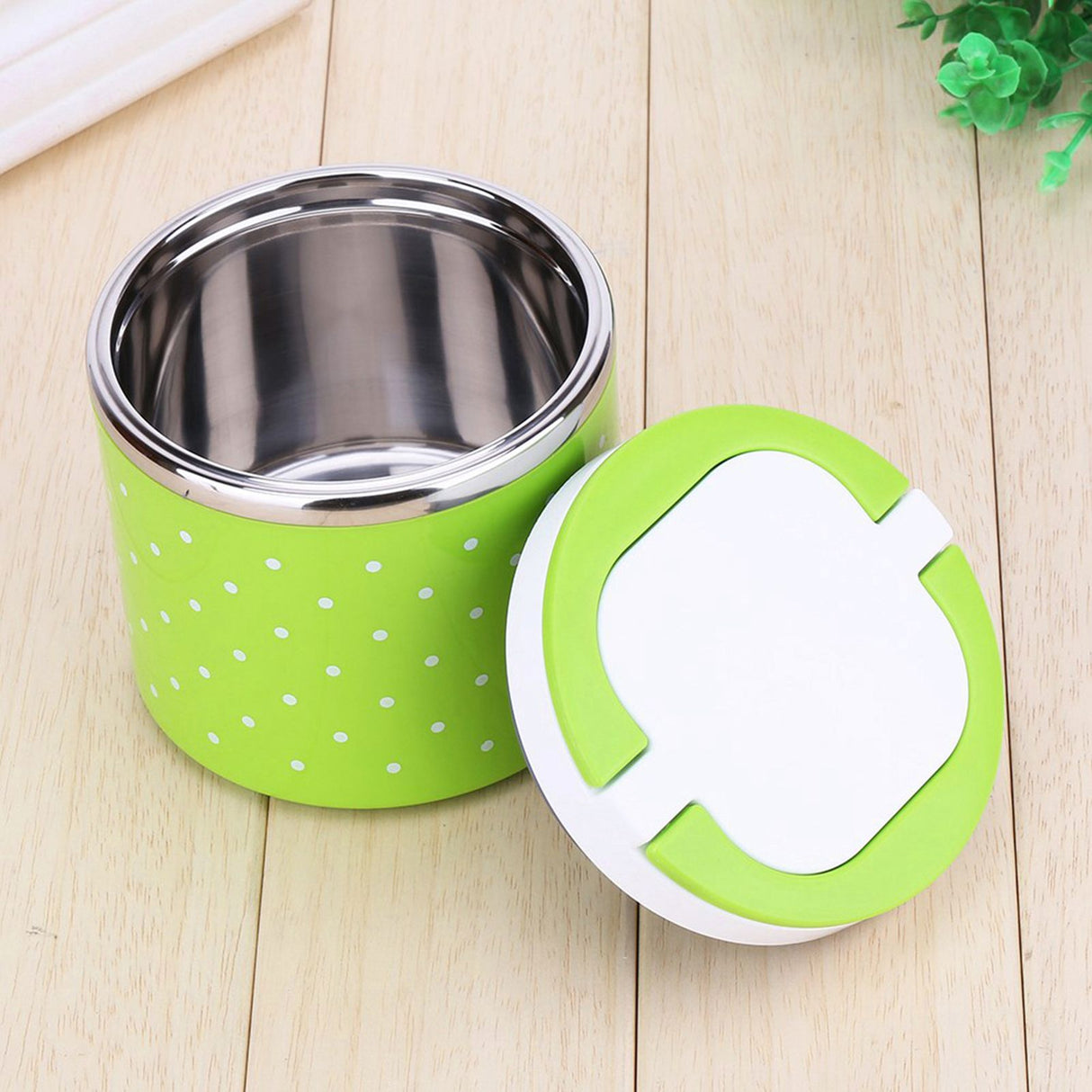 1 Layer Stainless Steel Insulation Thermo Thermal Lunch Box Food Container Hot