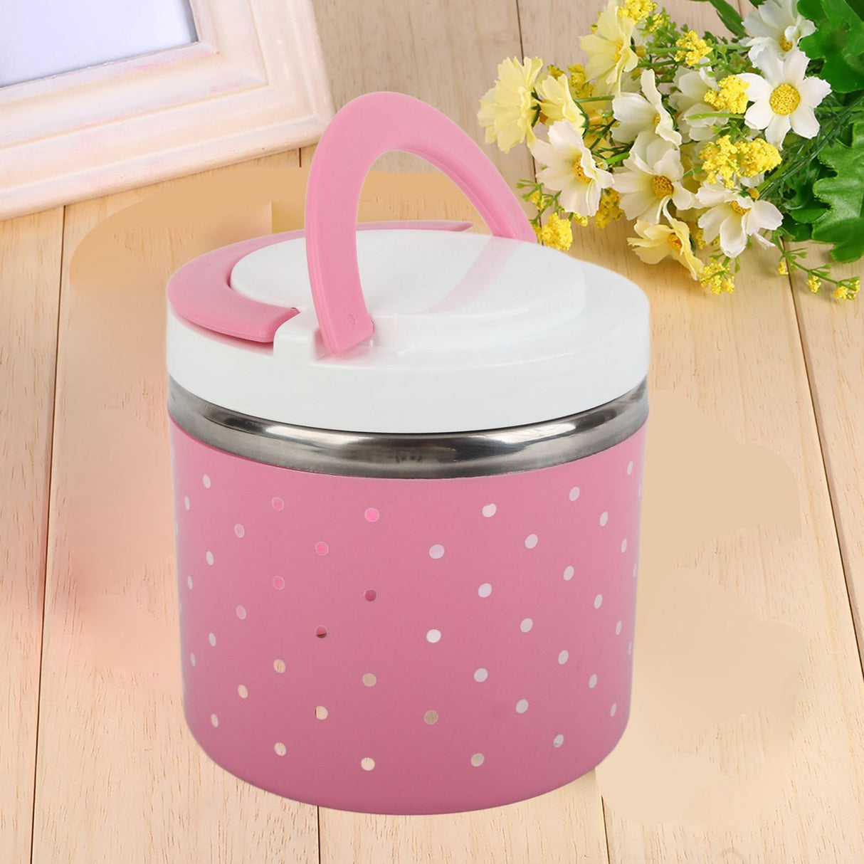 1 Layer Stainless Steel Insulation Thermo Thermal Lunch Box Food Container Hot