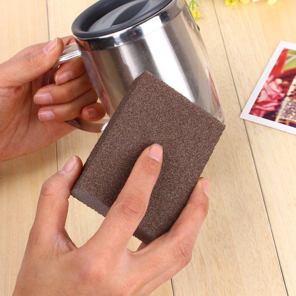 Portable Carborundum Magic Sponge Brush Eraser Kitchen Bathroom Washing Cleaning Sponge