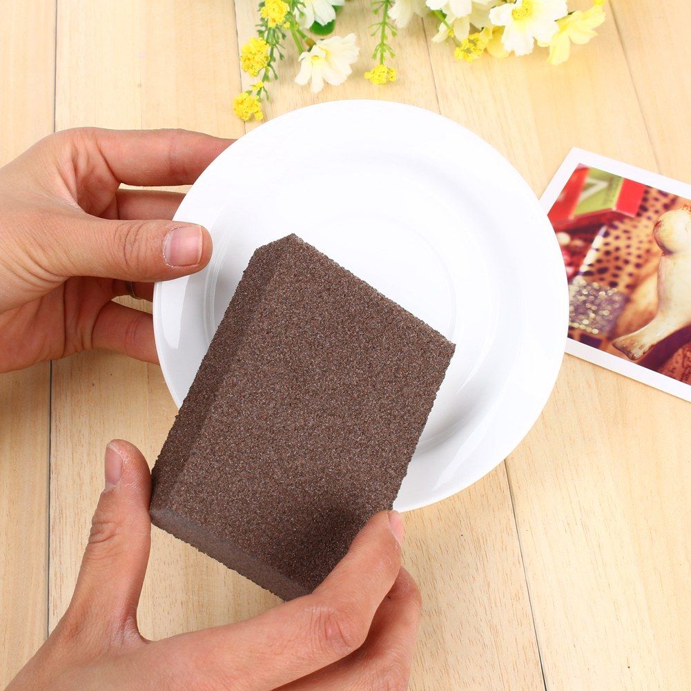 Portable Carborundum Magic Sponge Brush Eraser Kitchen Bathroom Washing Cleaning Sponge