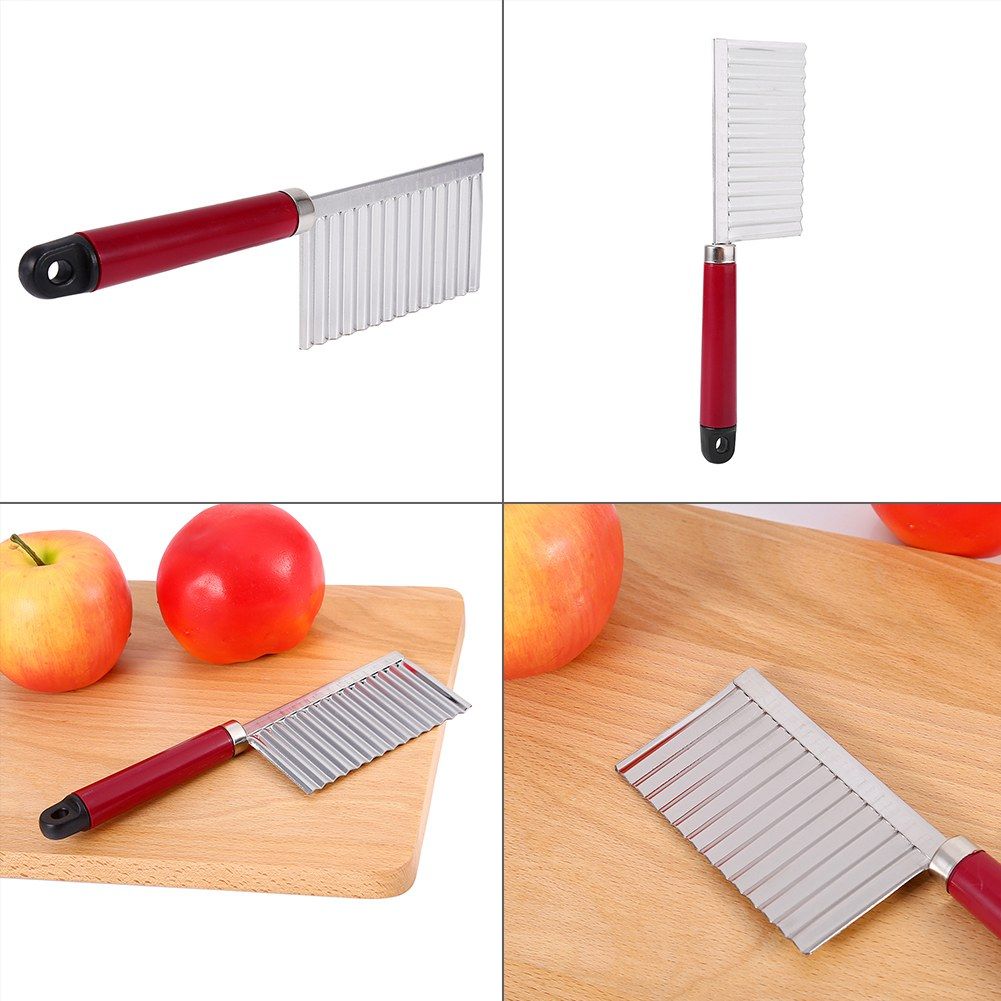 Potato Wavy Edged Knife Multifunction Stainless Steel Fruit Cutting Cooking Tool