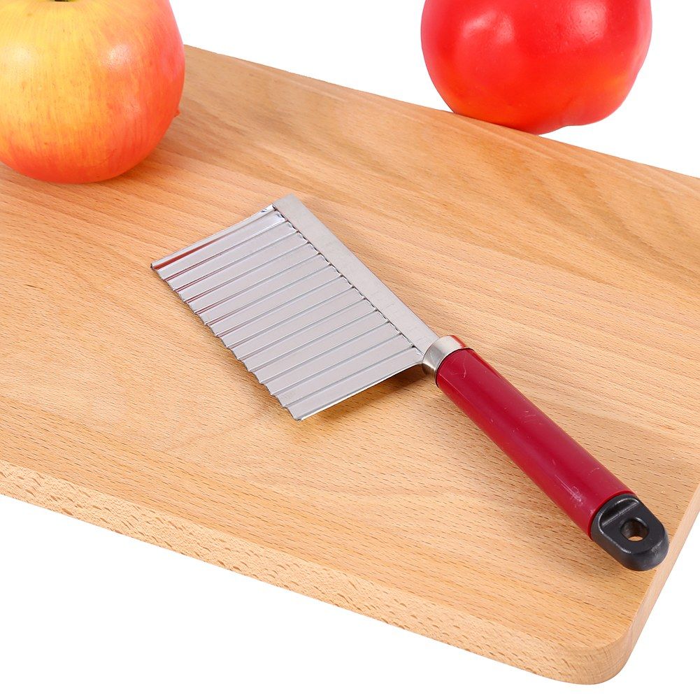 Potato Wavy Edged Knife Multifunction Stainless Steel Fruit Cutting Cooking Tool