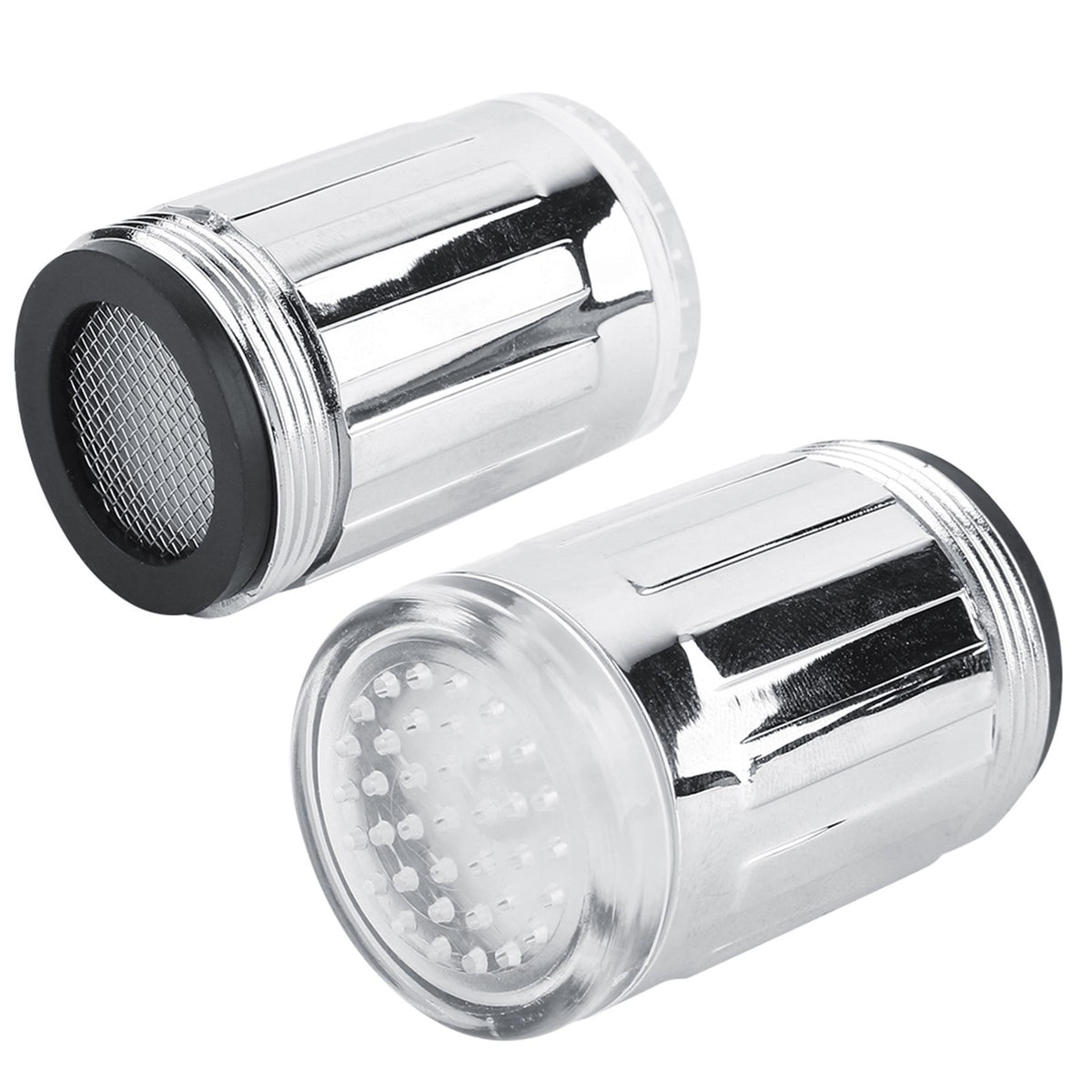 3 Color LED Light Changing Glow Temperature Sensor Shower Stream Water Faucet Tap For Kitchen