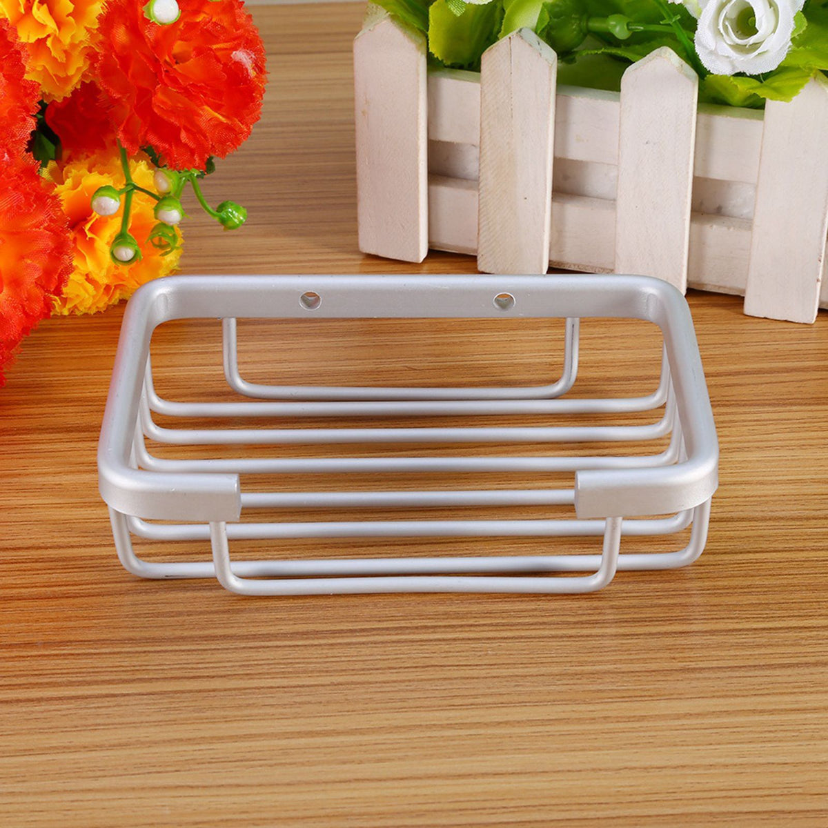 Household Wall‑Mounted Draining Soap Dish Box Holder Container Bathroom Accessory