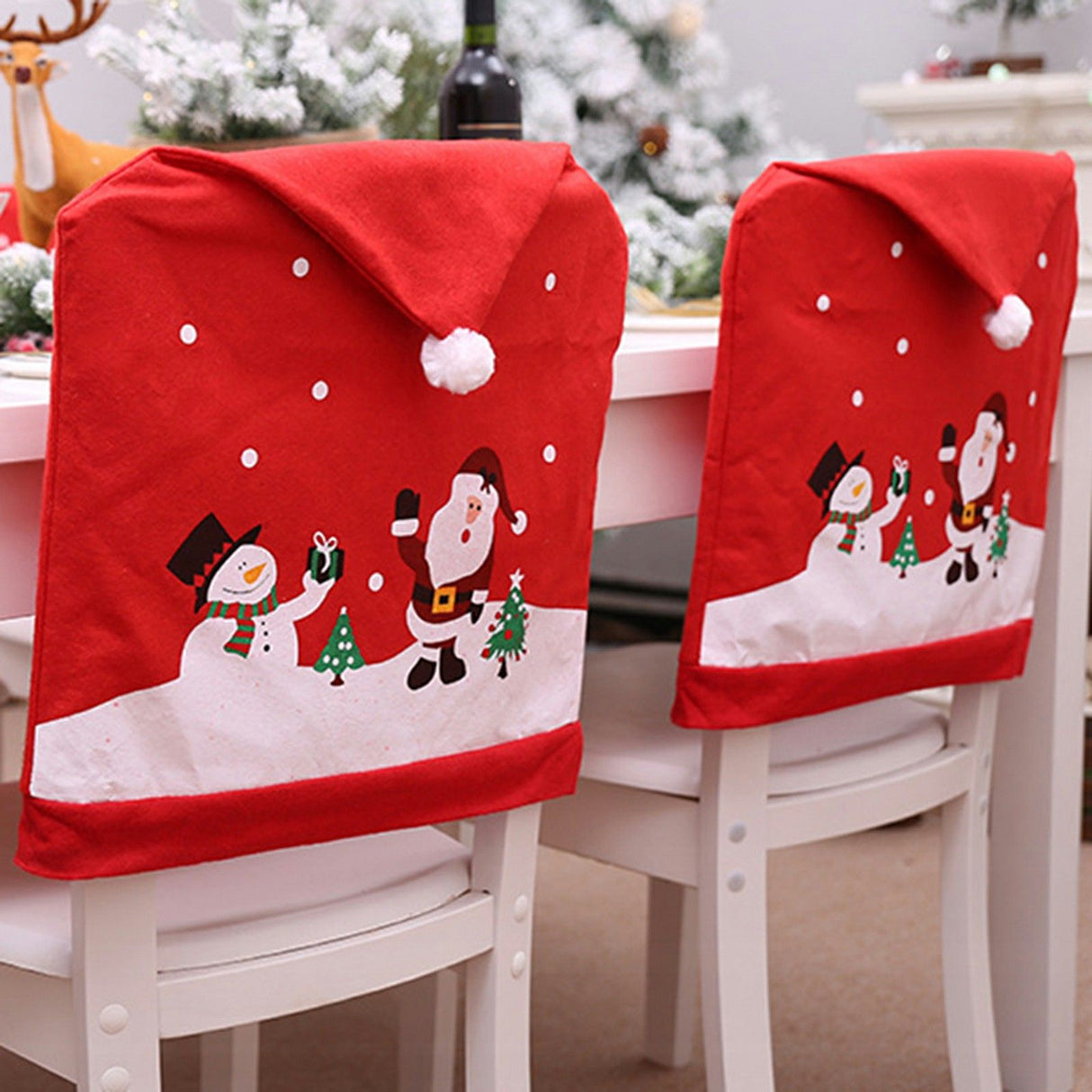Non Woven Chair Set Cartoon Snowman Stool Set