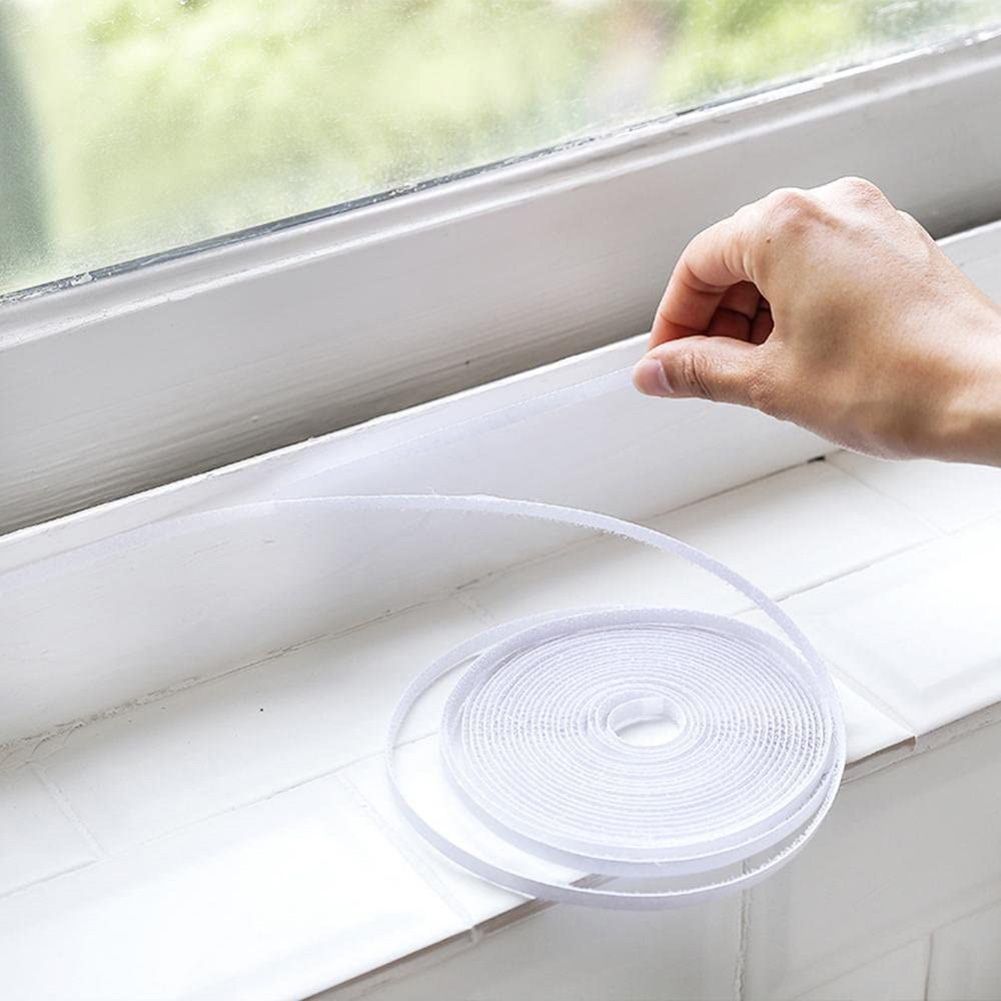 Self Adhesive Window Screening Mesh Anti Mosquito Bugs Flies Insects Room Curtain(130*150cm)