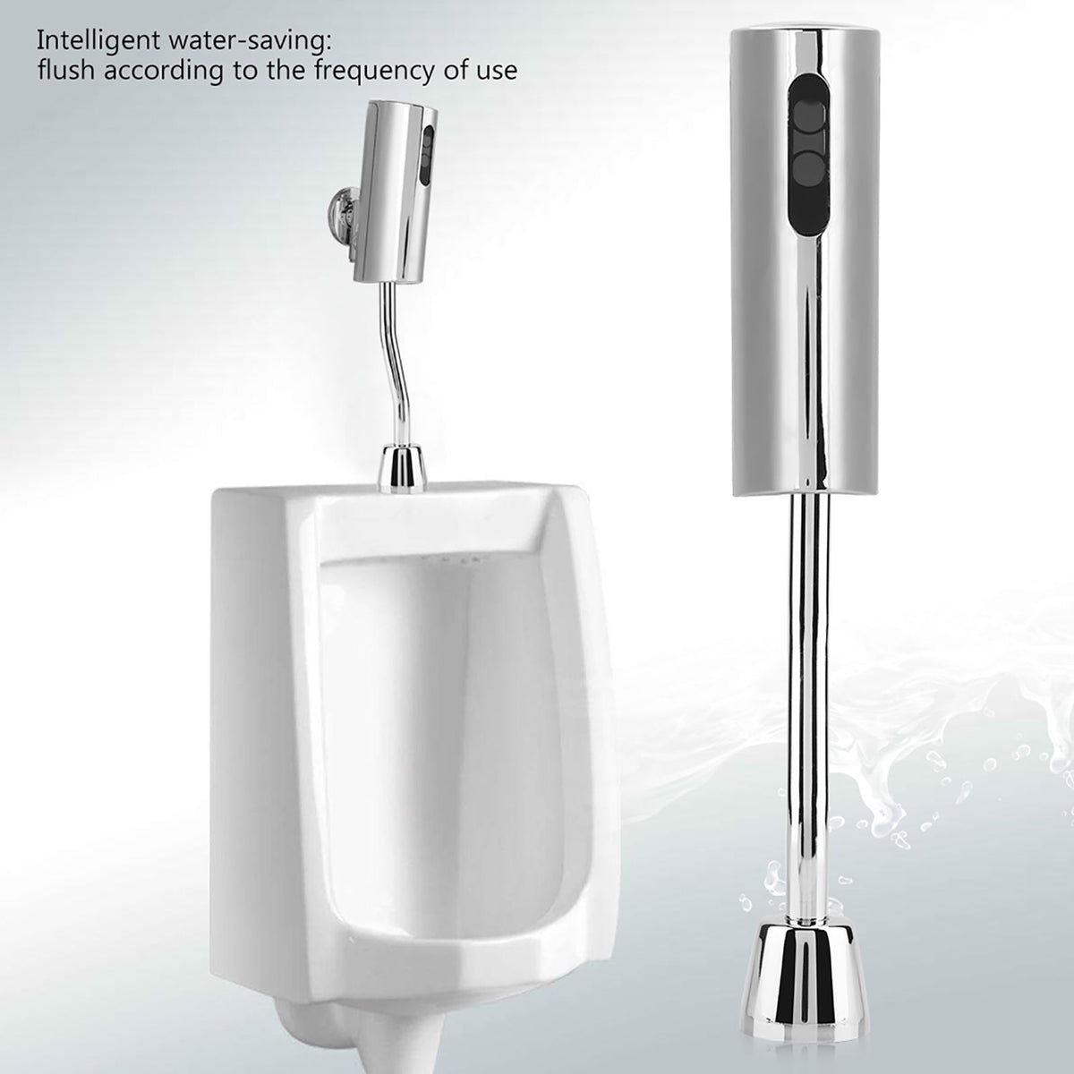 Bathroom Toilet Wall Mounted Automatic Sensor Touchless Urinal Flush Valve
