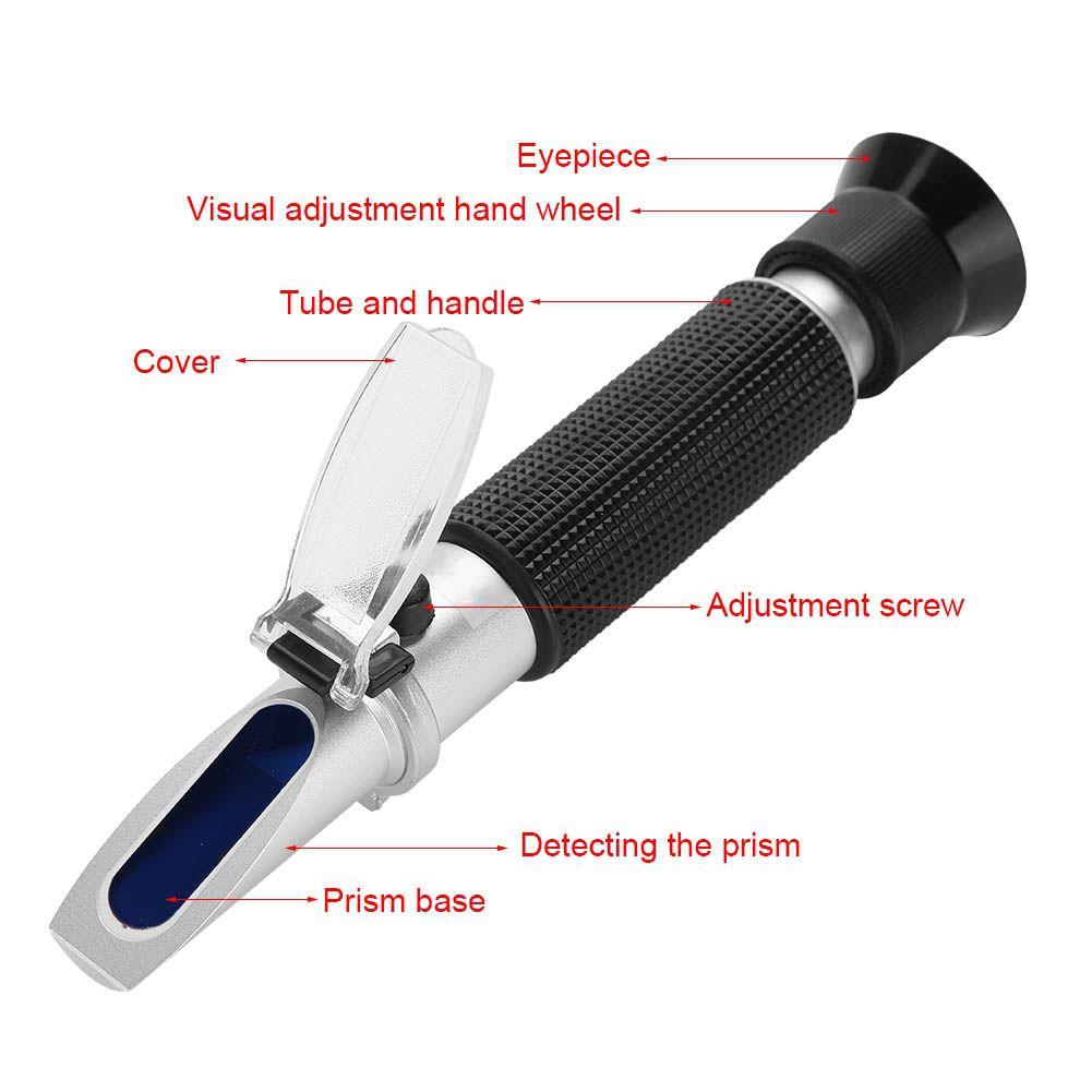 58~92% Wort Specific Gravity Refractometer Beer Fruit Juice Wine Sugar Test
