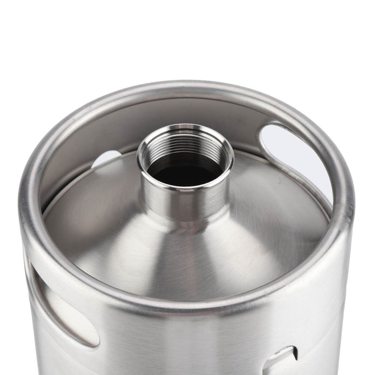 4L Mini Stainless Steel Beer Barrel with Spiral Cover Lid Practical Home Hotel Supplies