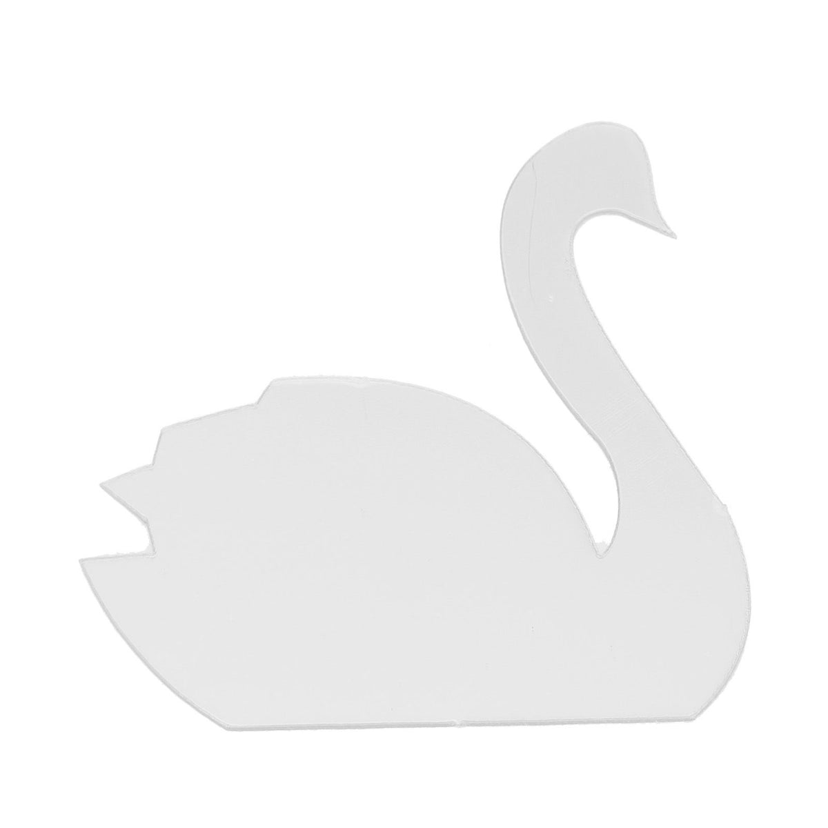 Acrylic Mirror Swan Wall Decal Sticker Art DIY for Home Nursery Room Decoration(Silver)
